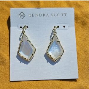Kendra Scott Iridescent Gold Frame Earrings